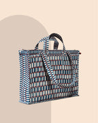 Delulu Diaries- Handblock Printed Quilted Tote Bag