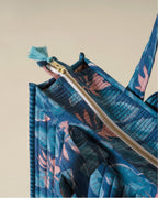 Moonlit Jungle- Handblock Printed Quilted Tote Bag