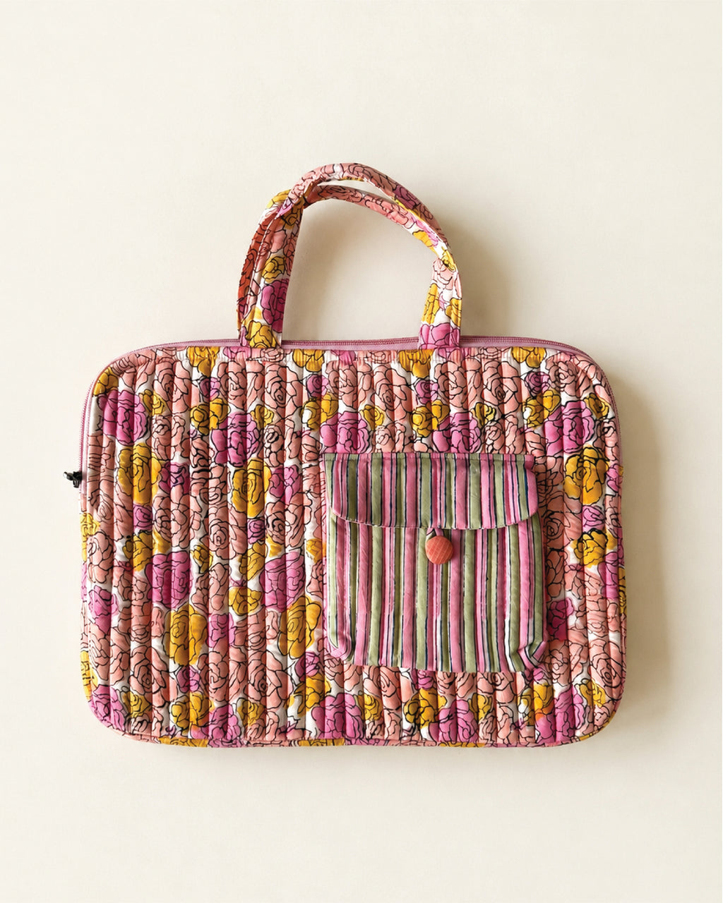 Gulab Quilted Laptop Bag