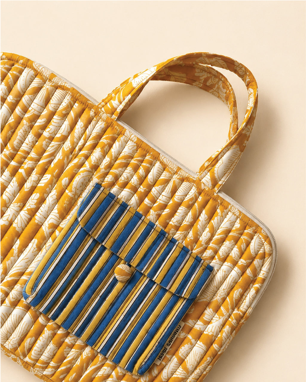 Kesar Quilted Laptop Bag